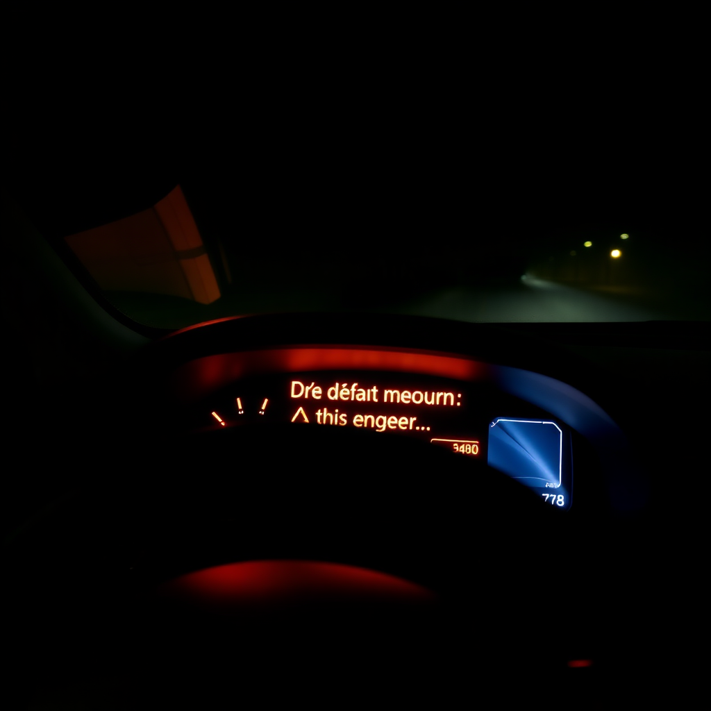 message défaut moteur faites réparer le véhicule