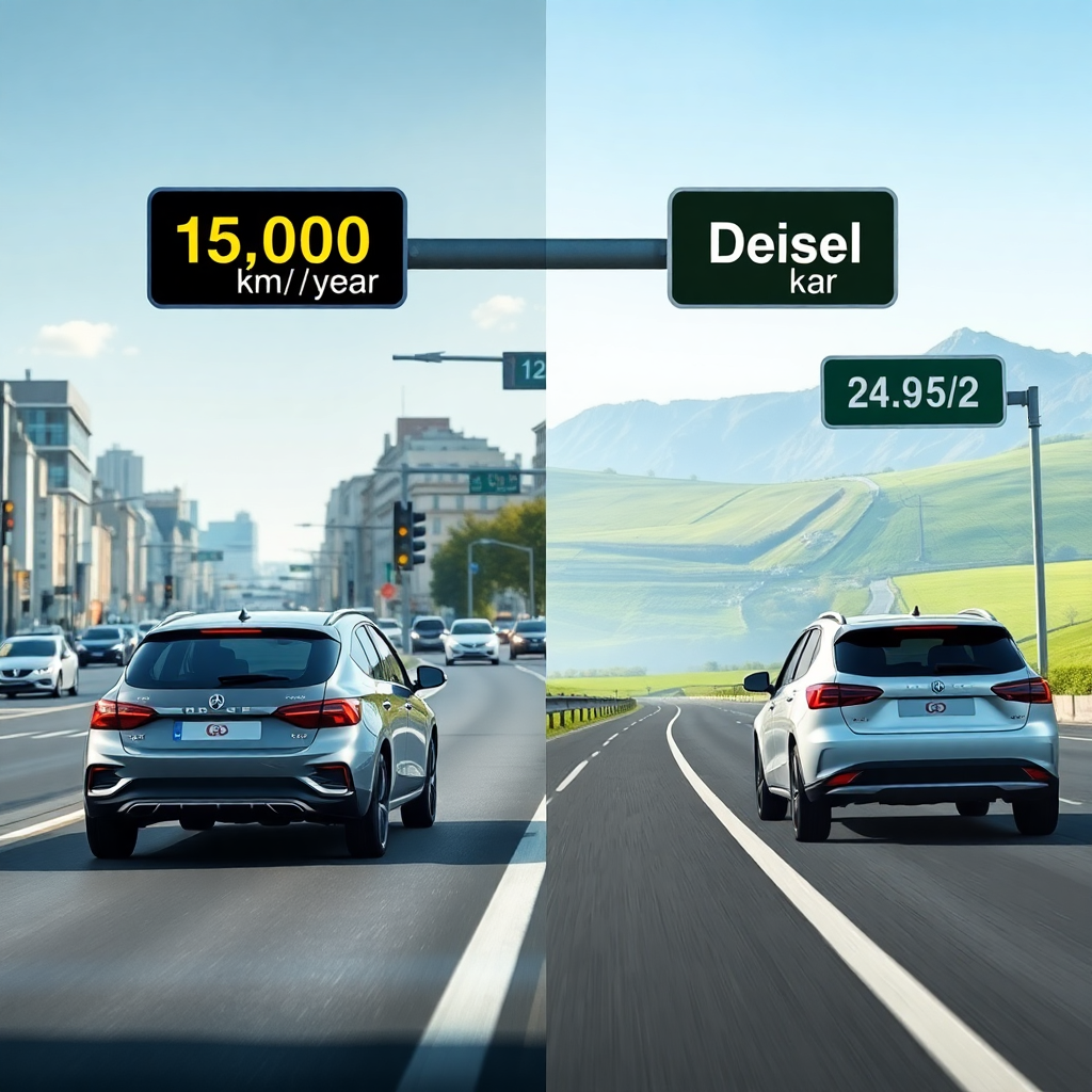 15000 km par an: essence ou diesel